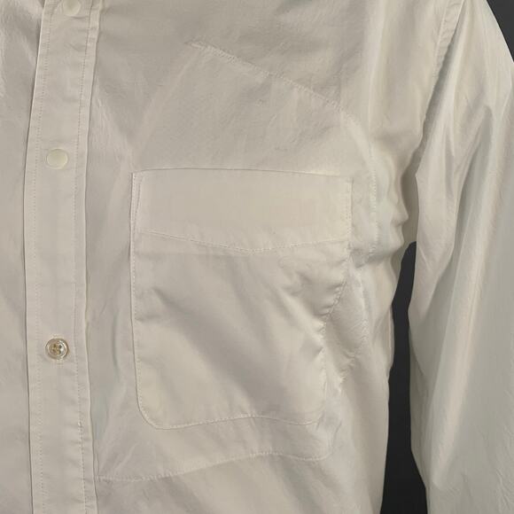 GOLDWIN Size L White Polyester One Pocket Long Sleeve Shirt - Picture 2 of 8